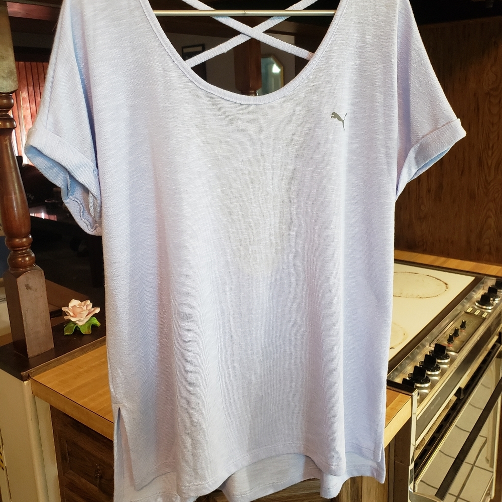 Puma blue sweater top size XL